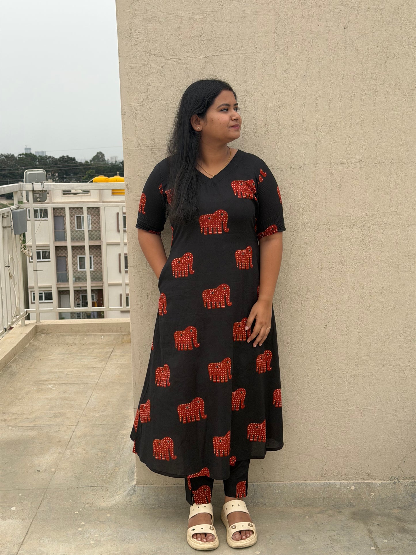 Yazhini - Black Co-ord Set