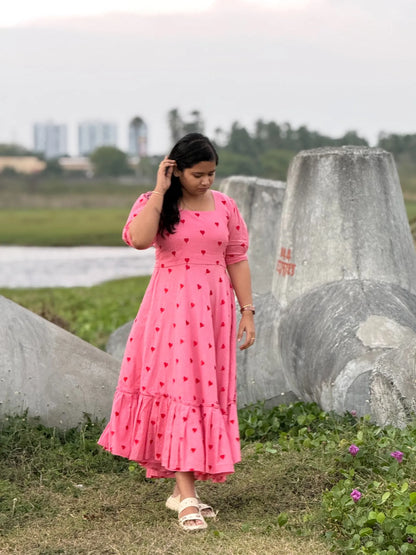 Blush Heartflare Maxi